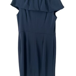 Ellen Tracy Strapless Navy Dress Size 10